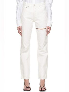 Agolde Lana Slice Jeans White Size 25